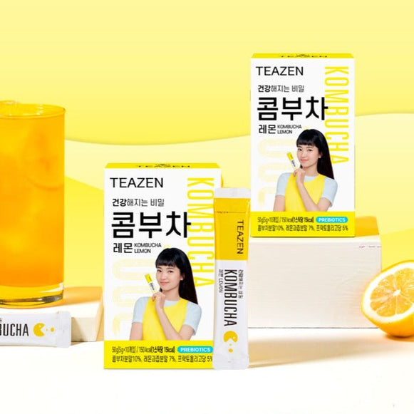 TEAZEN Kombucha Lemon 10 Sticks en stock sur Ma Petite Corée