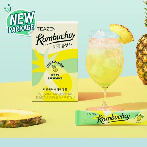 TEAZEN Kombucha Pineapple 10 Sticks en stock sur Ma Petite Corée