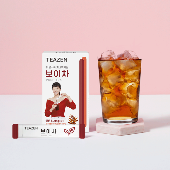 TEAZEN Puer Tea 10 Sticks en stock sur Ma Petite Corée