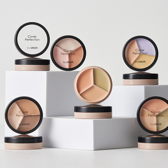 THE SAEM  Cover Perfection Triple Pot Concealer