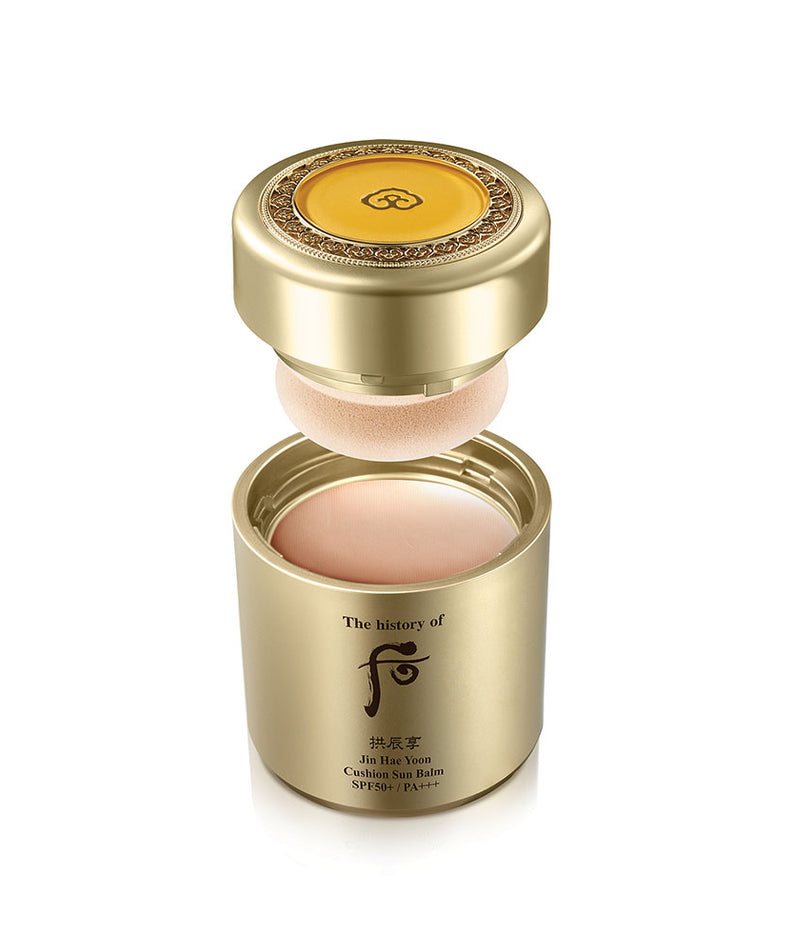 THE WHOO Gong Jin Hyang Jin Hea Yoon Cushion Sun Balm SPF50+PA++++ 13g avec protection solaire