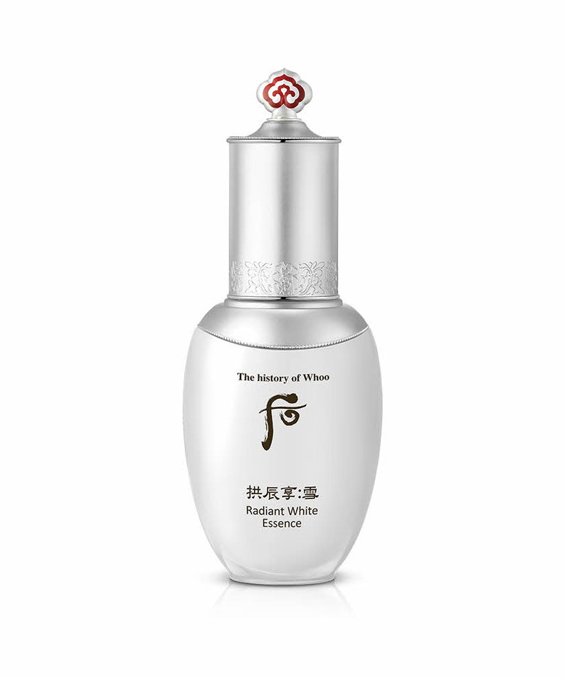 THE WHOO Gongjinhangseol Whitening Essence 45ml, sérum éclaircissant élégant en bouteille pour soin de la peau, 45ml.