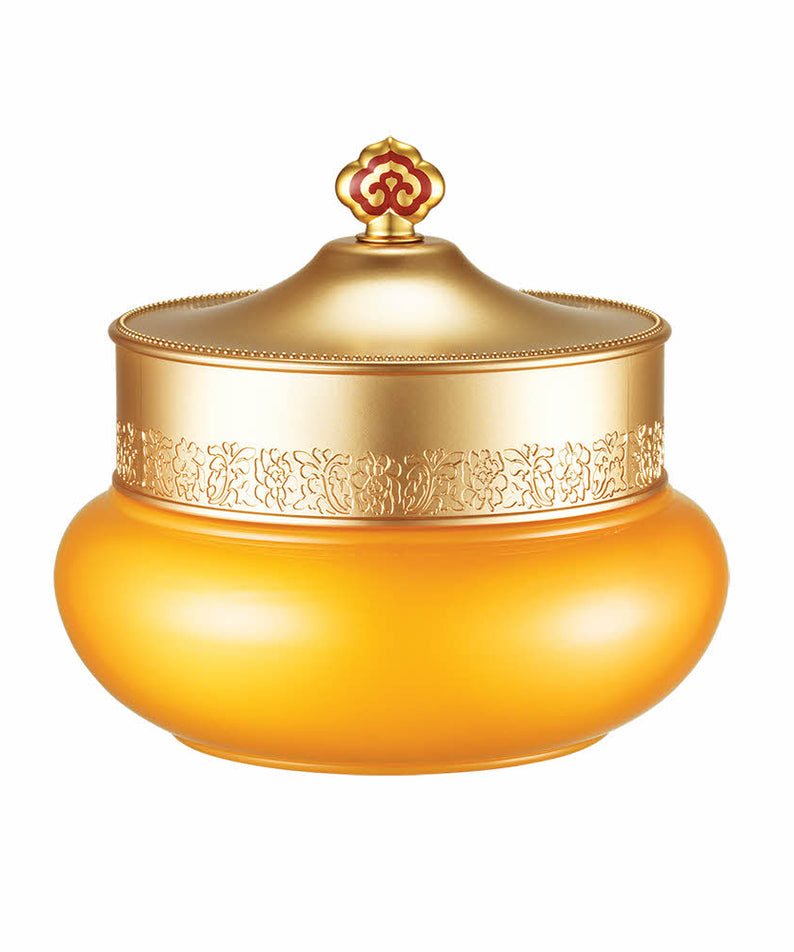 Emballage du produit THE WHOO Gongjinhyang Cream Cleanser 210ml, élégant et doré.