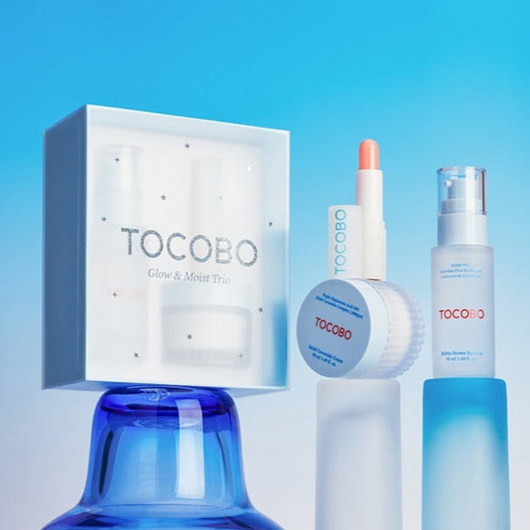 TOCOBO Glow & Moist Trio (Essence, Cream & Lip Balm) en stock sur Ma Petite Corée