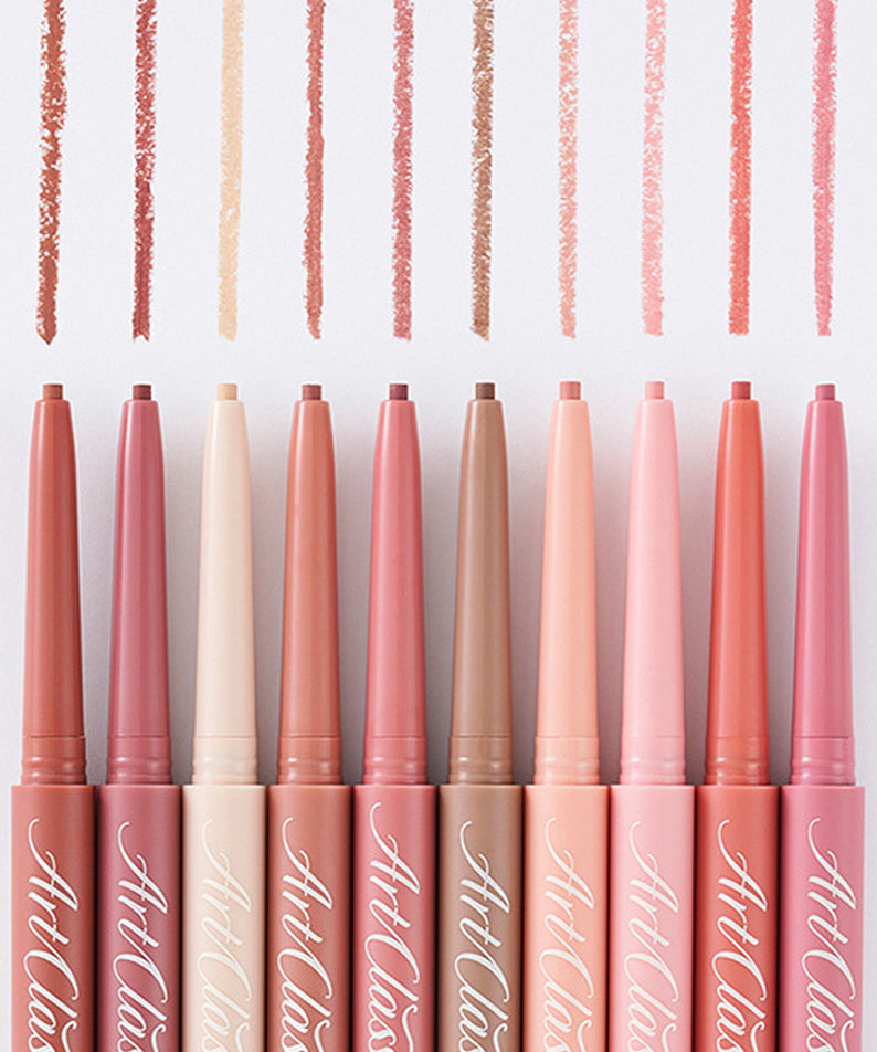 TOO COOL FOR SCHOOL Art Class Smudging Team Liner en plusieurs teintes de couleur, présentation de crayons et lignes colorées.