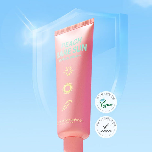 TOO COOL FOR SCHOOL Peach Bare Sun Cream SPF50+ PA++++ 50ml disponible sur Ma petite Coree, ton Eshop 100% K-beauty en direct de Seoul