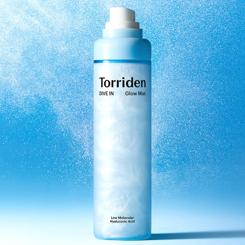 TORRIDEN Dive-in Low Molecular Hyaluronic Acid Cream Mist 120ml de la marque Torriden, flacon sur fond bleu