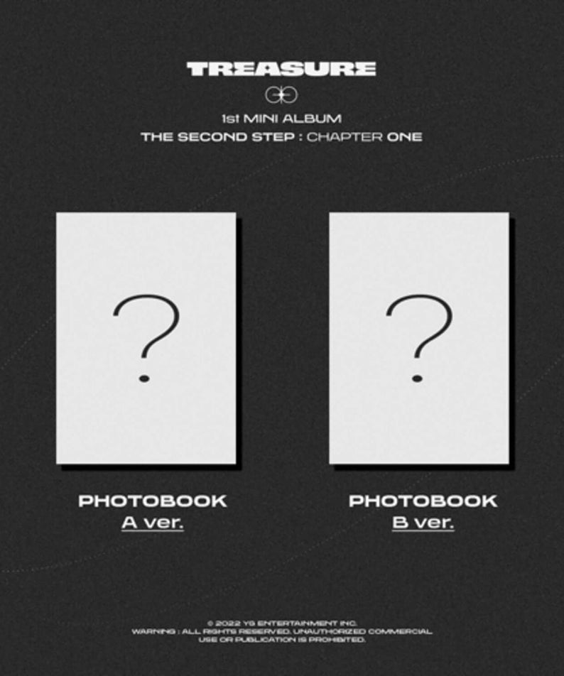 TREASURE - 1st MINI ALBUM [THE SECOND STEP : CHAPTER ONE] (PHOTOBOOK A ver.) - Album Kpop, pack noir, photobook