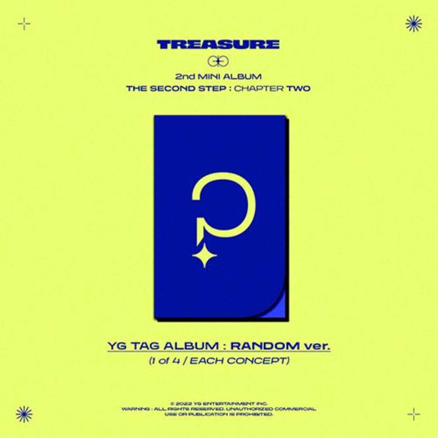 TREASURE - 2nd MINI ALBUM [THE SECOND STEP : CHAPTER TWO] (YG TAG ALBUM ) (4 Random 1) - Album Kpop