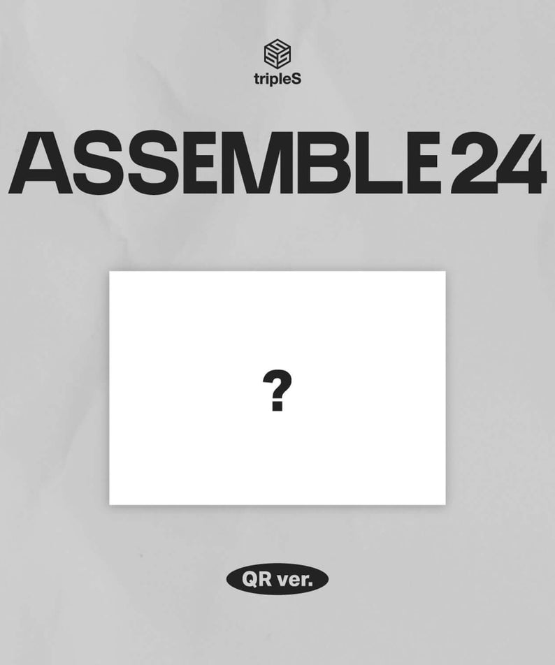 TRIPLES - 1st Album [ASSEMBLE24] (QR ver.) - Album Kpop, visuel assemble24 avec logo triples et mention QR ver., couverture grise