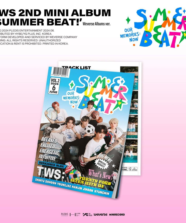 TWS - 2nd Mini Album [SUMMER BEAT!] (Weverse Albums ver.) - Album Kpop Weverse : visuel couverture et tracklist