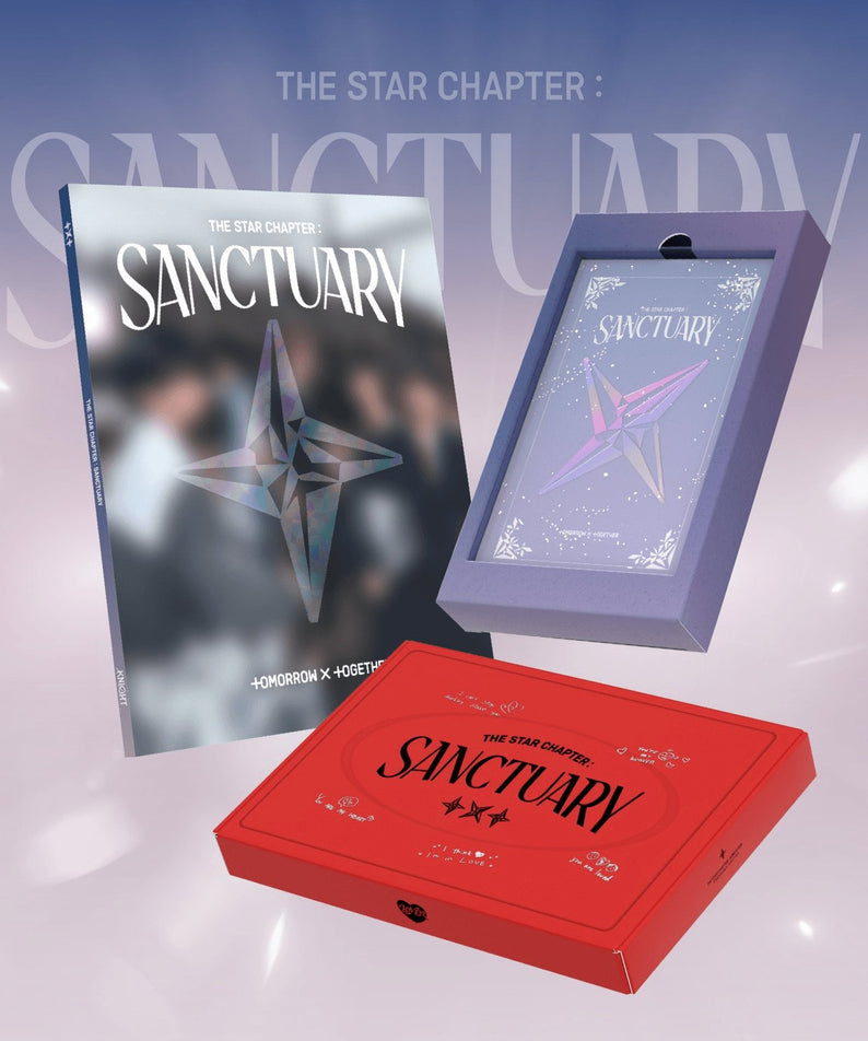 TXT - [ : SANCTUARY] (KNIGHT / SAVIOR / LOVER Ver.) (Random 1 of 3) : albums Kpop de la marque TXT, packaging violet rouge