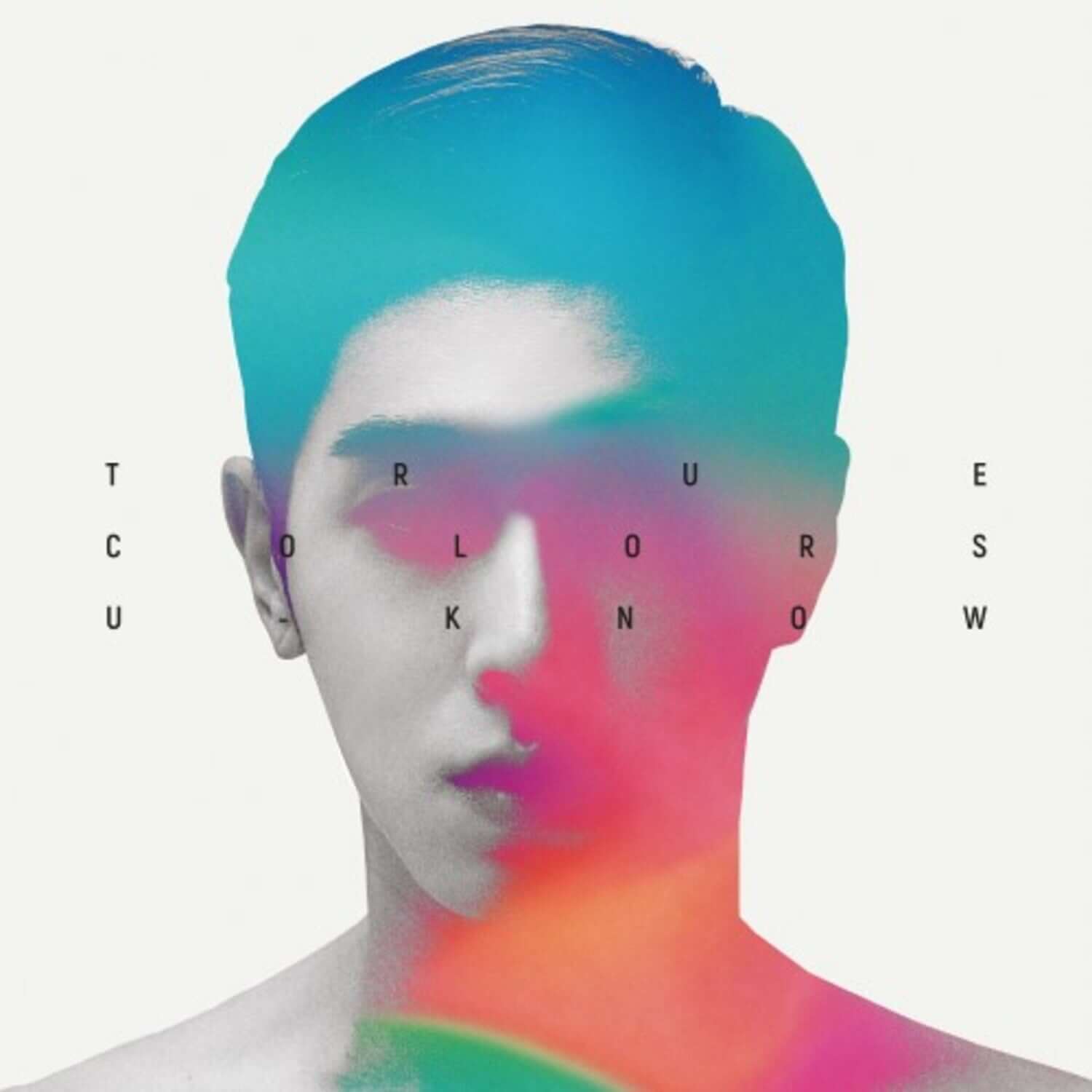 U-KNOW YUNHO - 1st Album [TRUE COLORS] - Album Kpop, visuel coloré du chanteur, pochette officielle.