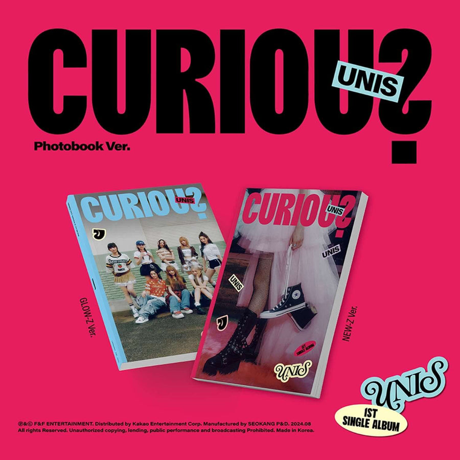 UNIS - 1st Album [CURIOUS] (Photobook Ver.) (Random) - Album Kpop
