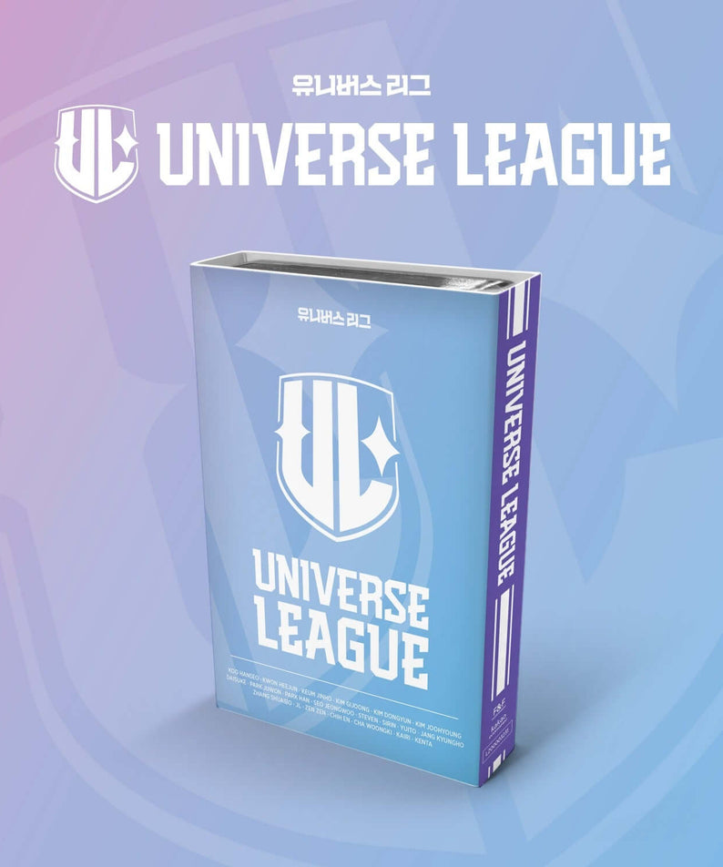 UNIVERSE LEAGUE - [UNIVERSE LEAGUE] (NEMO ALBUM) - Album Kpop : pack bleu, couverture NEMO, fond dégradé.