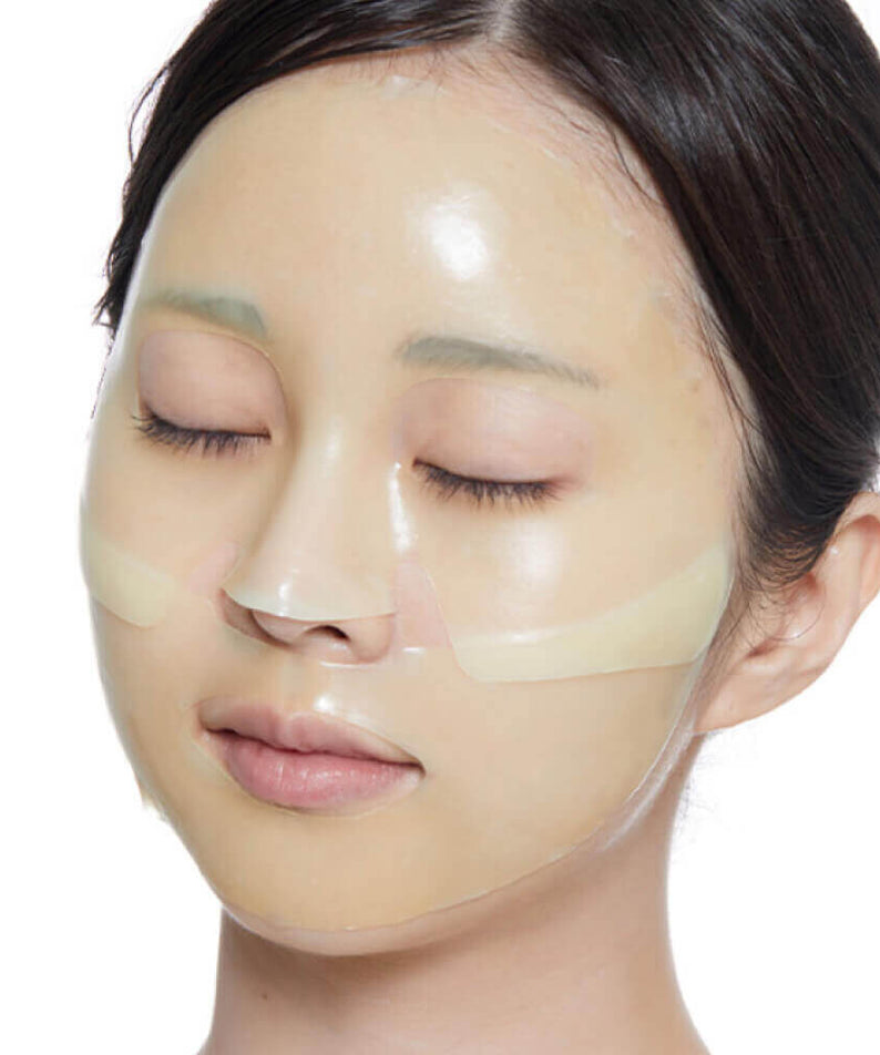 VT COSMETICS Vita-Lite Riddle shot 100 2-Step Hydrogel Mask (4 sheets) : femme visage avec masques hydrogel VT Cosmetics
