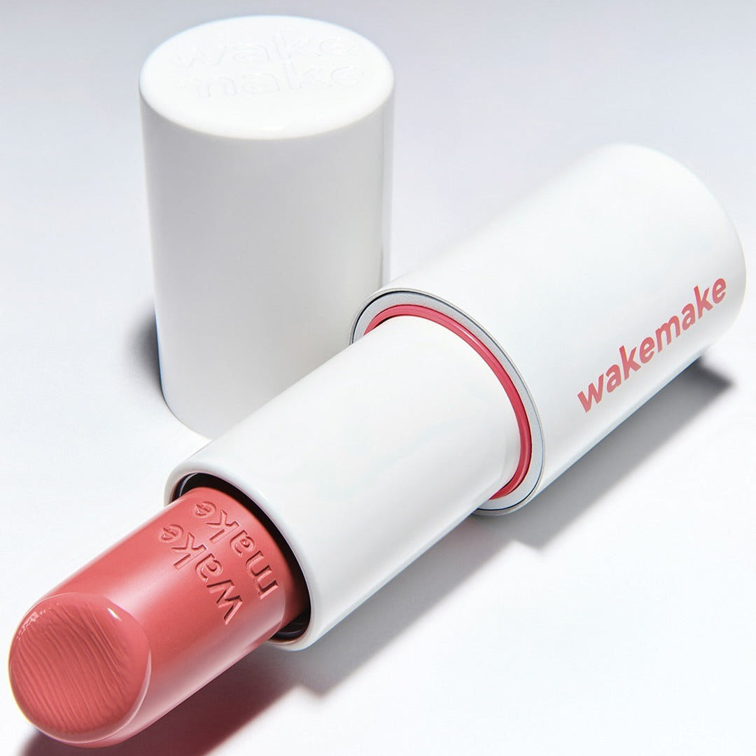 WAKEMAKE Healthy Glow Balm Sticks, baume glow hydratant de la marque WAKEMAKE, en sticks blanc et rose sur fond clair.