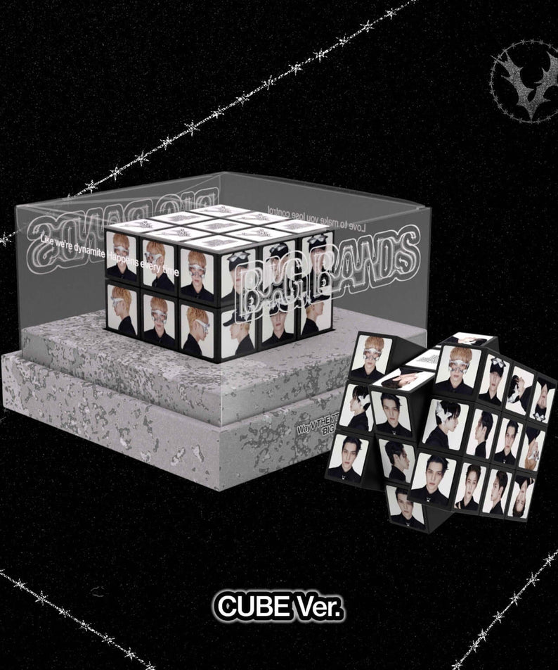 WAYV - 7th Album [BIG BANDS] (CUBE Ver.) - Album Kpop : cube photo sur fond noir étoilé, visuel CUBE Ver.
