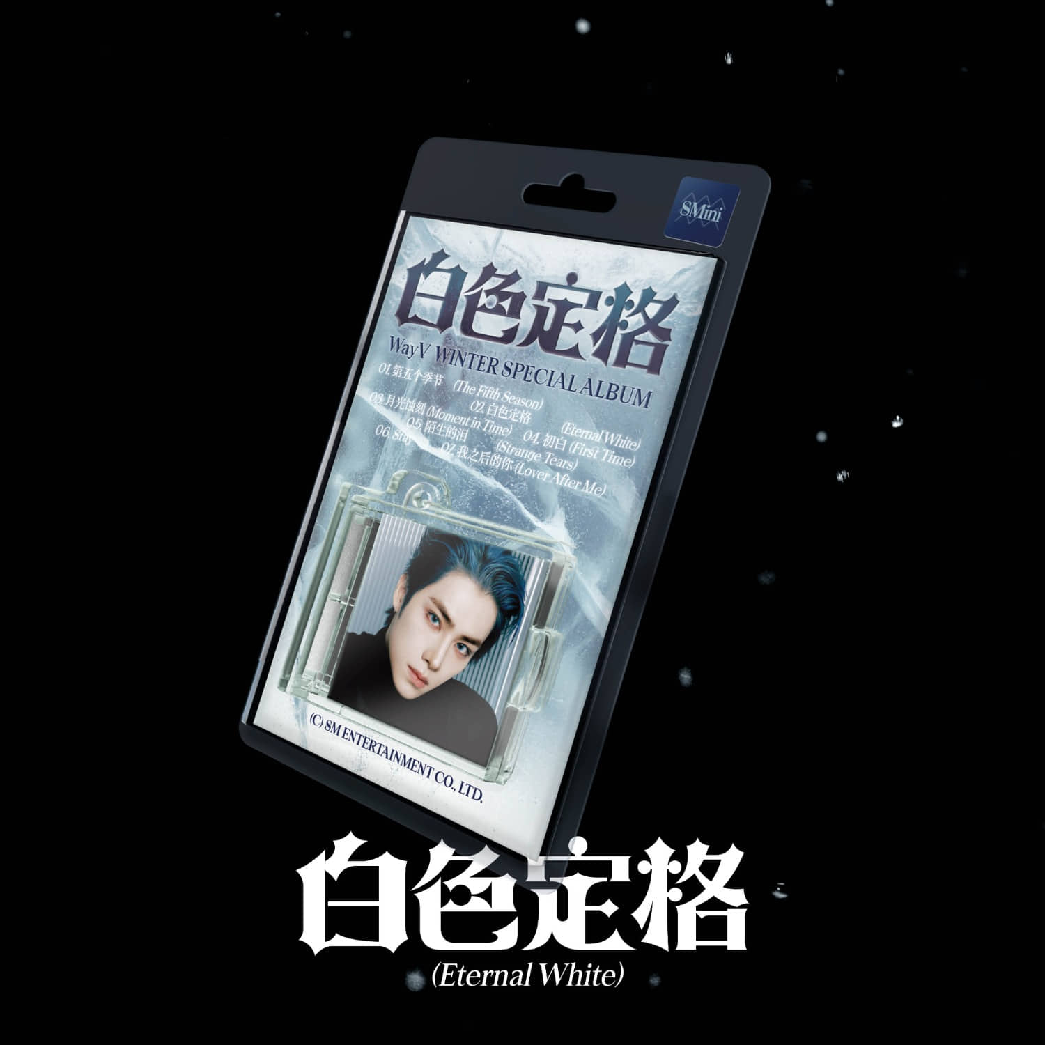 WAYV - Winter Special Album [白色定格 (Eternal White)] (SMini Ver.)(Random 1 of 5) - Album Kpop, pochette hiver sur fond noir étoilé