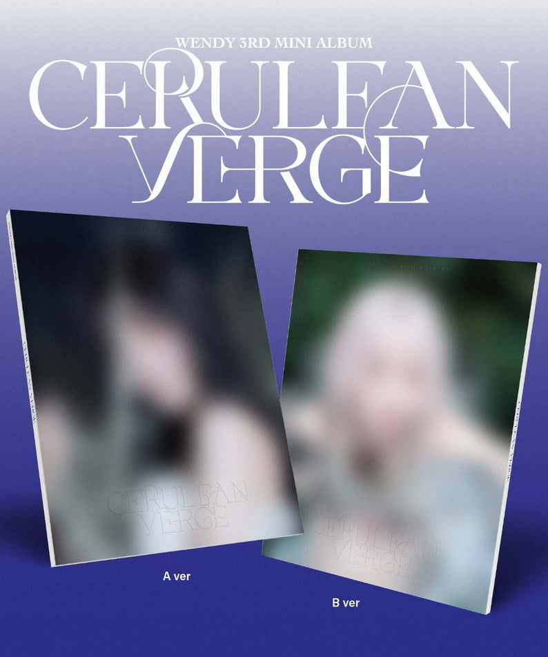 WENDY - 3rd Album [Cerulean Verge] (Photobook Ver.) (Random 1 of 2) - Album Kpop, photobook A/B sur fond bleu
