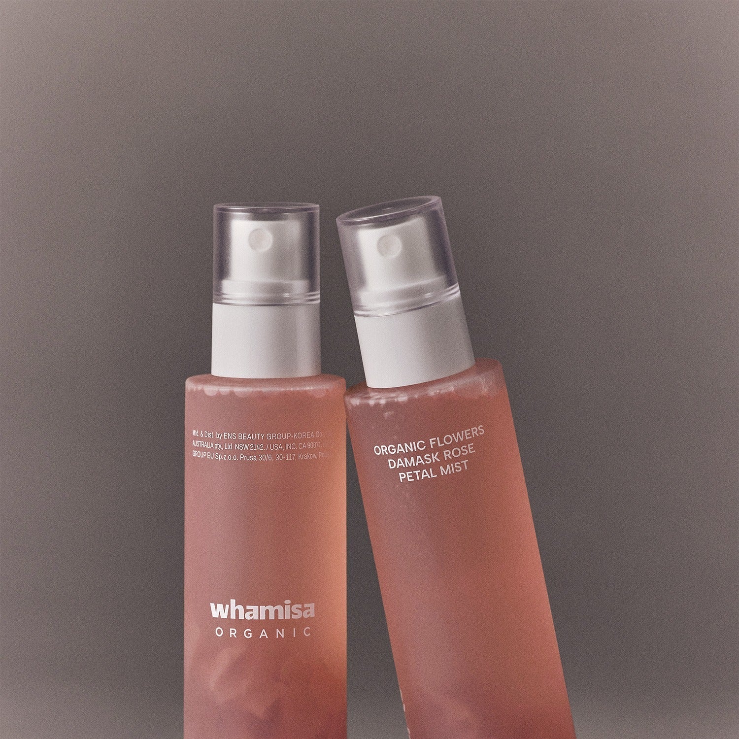 WHAMISA Organic Flower Fermented Rose Petal Mist 100ml