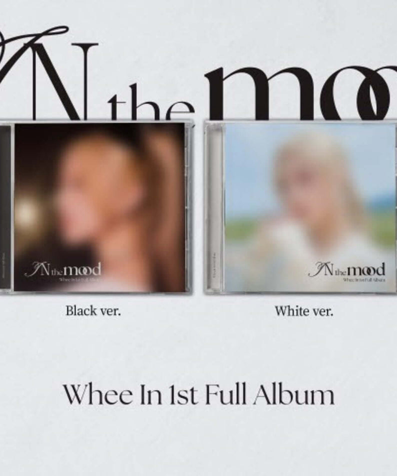 WHEE IN - [IN the mood ] (Jewel ver.) (Random 1 of 2) - Album Kpop, pochette photo floue Black/White, contexte “mood” en arrière-plan.