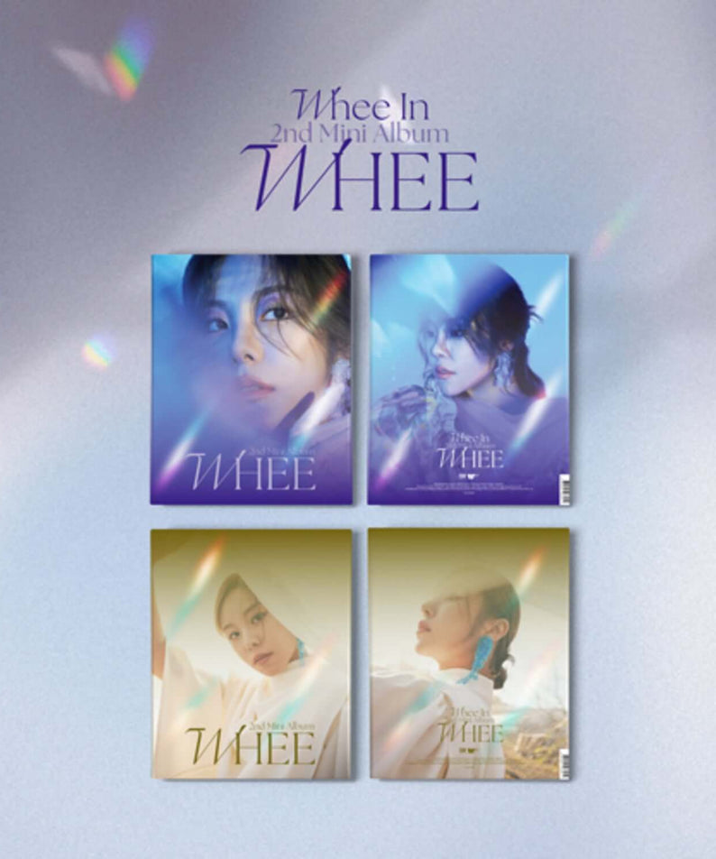 WHEE IN - [WHEE] (Set) - Album Kpop, coffret des 4 versions, visuel pastel avec photos WHEE IN du groupe.