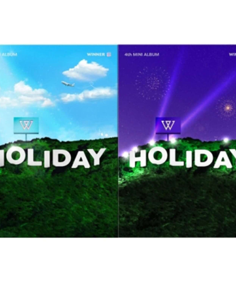 WINNER - 4th MINI ALBUM [HOLIDAY] (PHOTOBOOK ver.) Set of 2 - Album Kpop, coffret photo, visuel paysage Holiday.