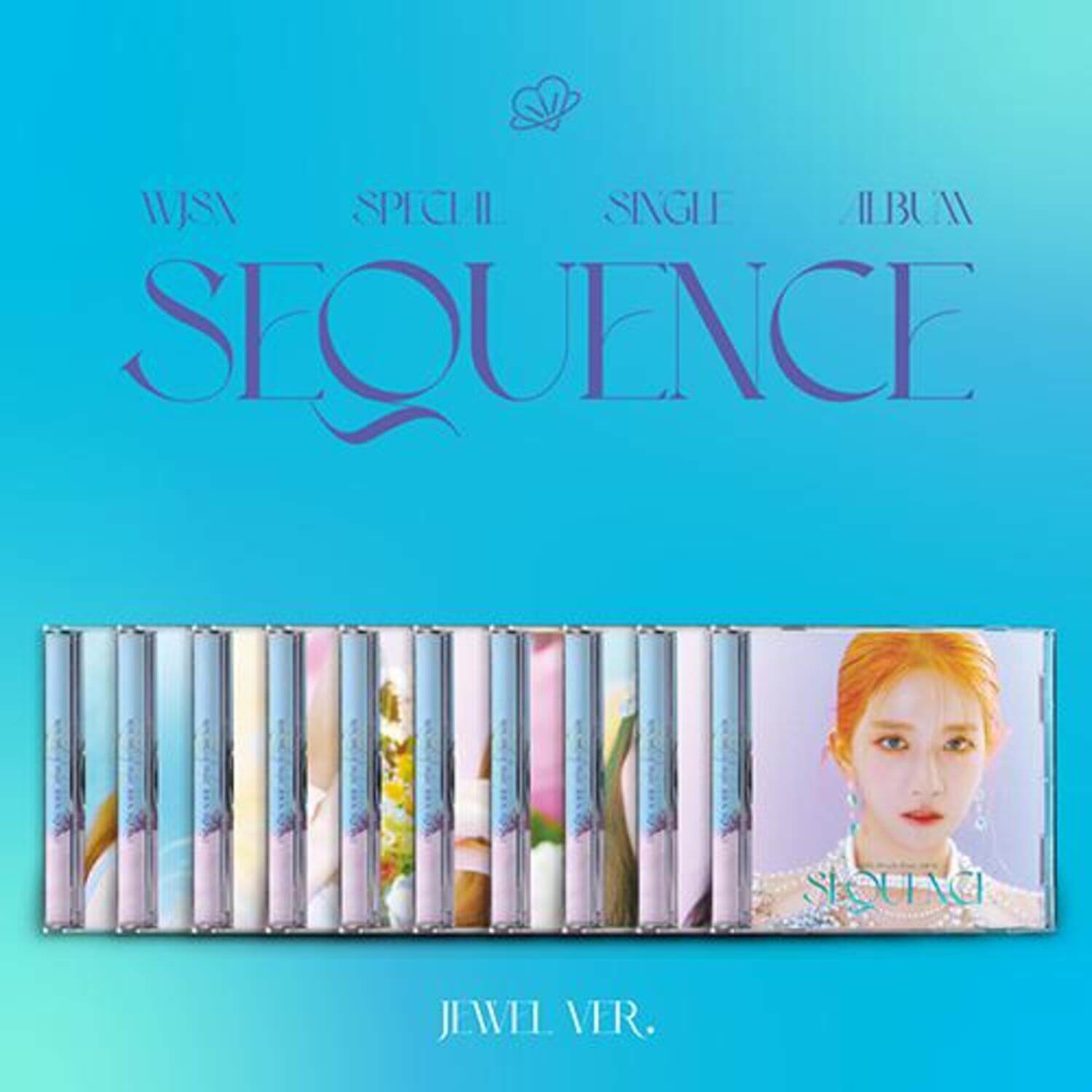 WJSN - [Sequence] (Jewel Ver.)(Limited)(10 1 RANDOM) - Album Kpop : visuel bleu, coffret Jewel Ver. et photo membre