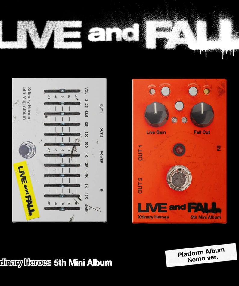 XDINARY HEROES - 5th Album [LIVE and FALL] (Platform Album Nemo ver.) (Set of 2) - visuel LIVE and FALL Kpop, pochettes