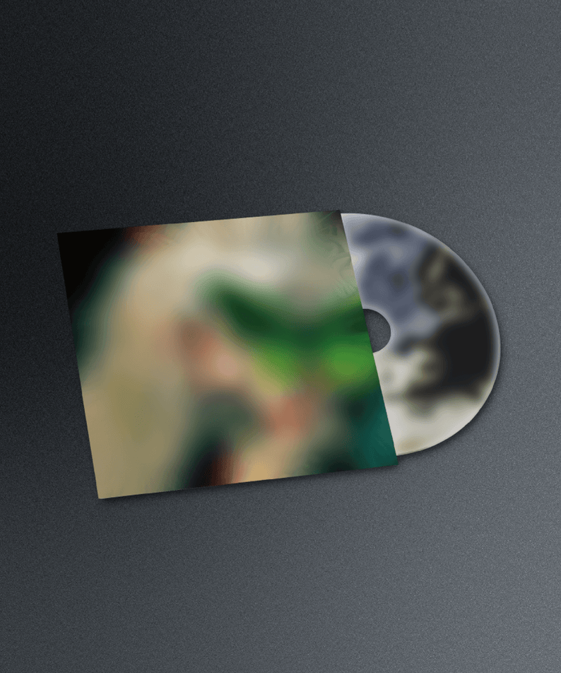 XG - 2nd Mini Album [AWE] (Solo ver. JURIN) - Album Kpop : couverture disque photo artistique floue, style pop sur fond gris