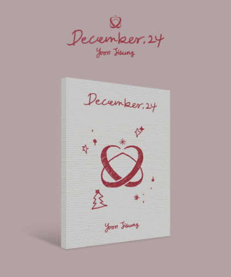 YOON JISUNG - 2nd Digital Single [12 24(December. 24)] (Platform ver.) - Album Kpop, couverture “December,24” sur fond beige