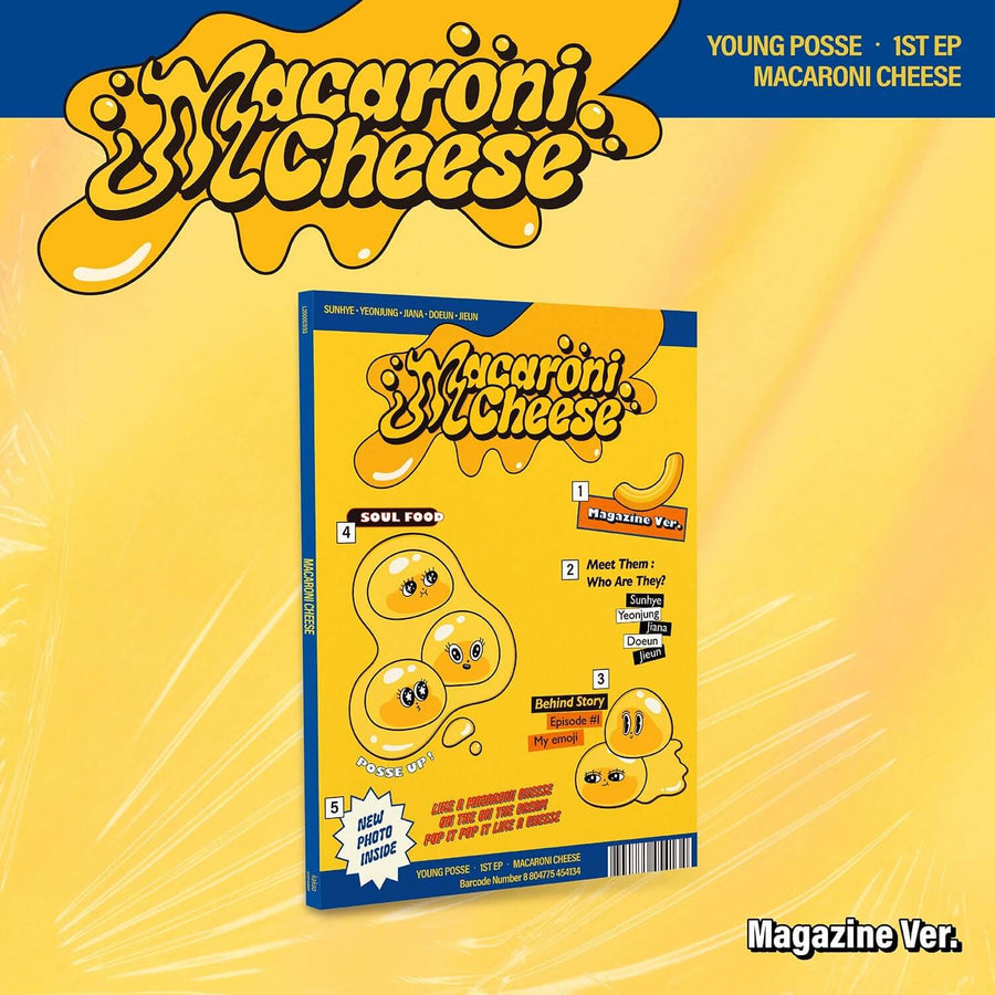YOUNG POSSE - EP [MACARONI CHEESE] (Magazine Ver.) - Album Kpop