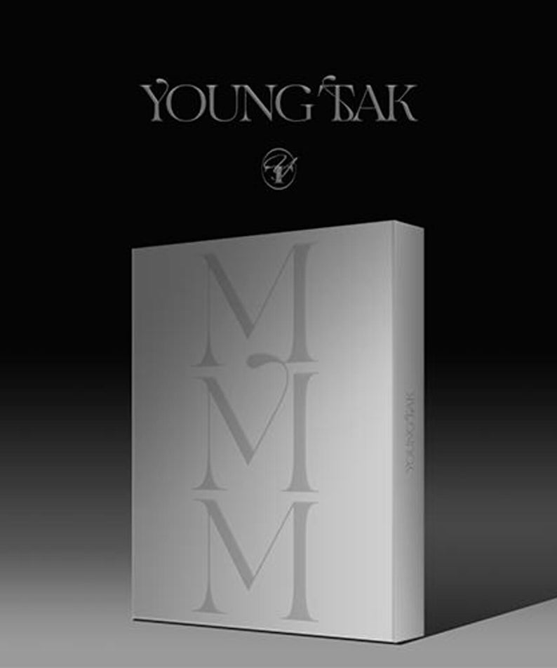 YOUNG TAK - [MMM] (Photo book MILD VER.) - Album Kpop : boîte photo book minimaliste sur fond noir, style visuel doux.