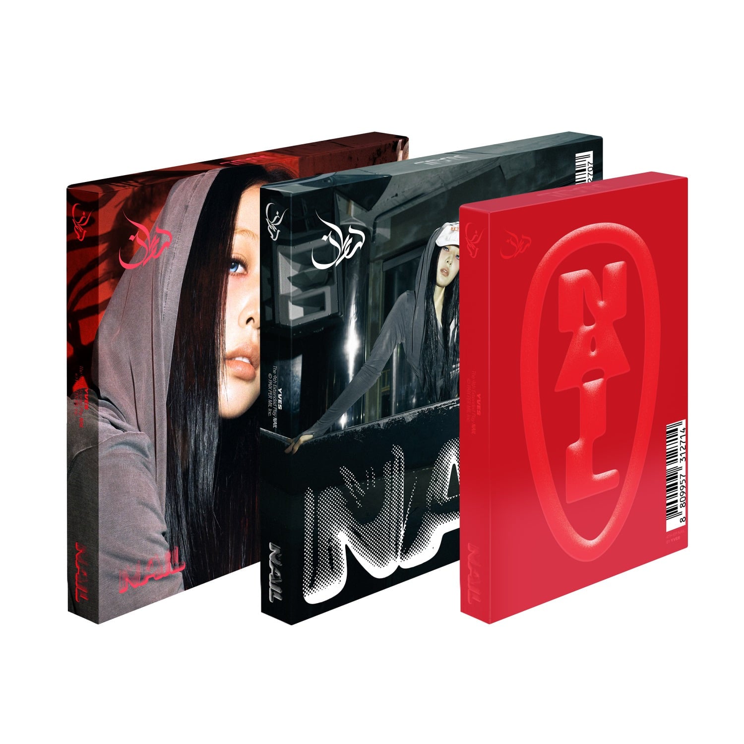 YVES - EP4th Album [NAIL] (Deluxe ver. (VER 1., VER2.) & Limited Edition ver.) (Set of 3) - Album Kpop, coffrets affichés
