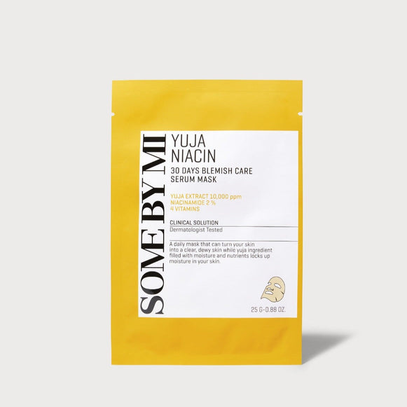 SOME BY MI Yuja Niacin Blemish Care Serum Sheetmask en stock sur Ma Petite Corée