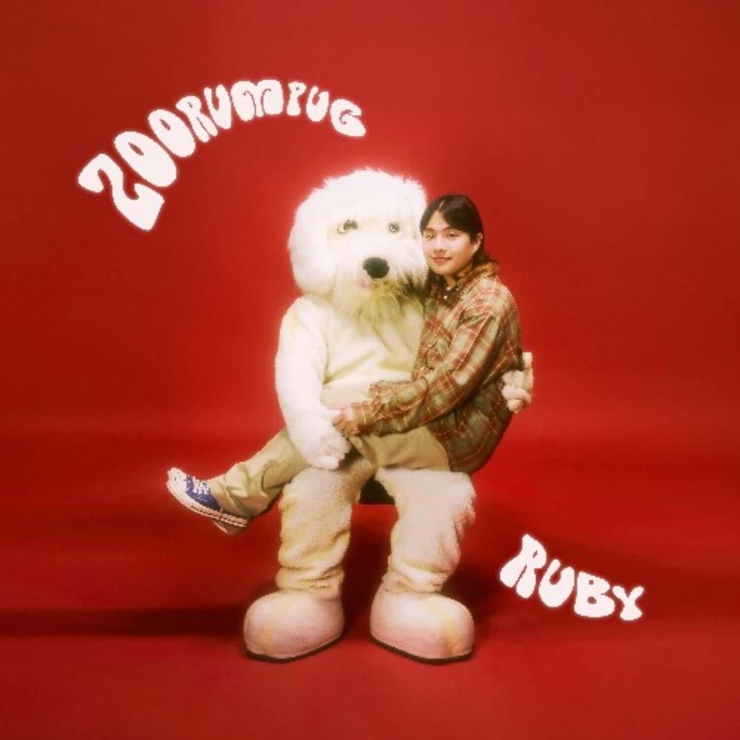 ZOORUMPUG - 1st Album [RUBY] - Album Kpop, cover rouge avec duo ZOORUMPUG et ours en peluche, marque ZOORUMPUG