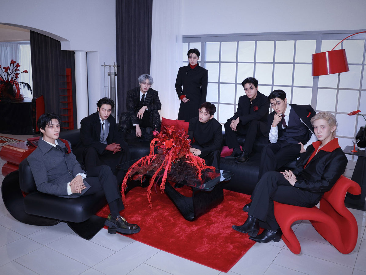 ATEEZ: Hongjoong, Seonghwa, Yunho, Yeosang, San, Mingi, Wooyoung and Jongho
