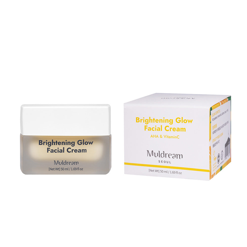 MULDREAM Brightening Glow Facial Cream-AHA Vitamin C 50ml on sales on our Website !