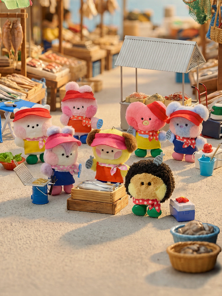 BT21 JAGALCHI Market Peluche Porte-clés BUSAN