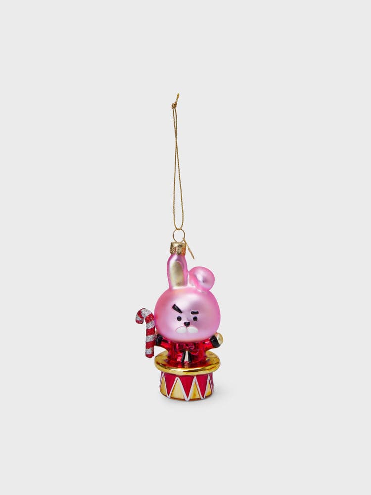 [Family Sale] BT21 VONDELS COOKY ORNARMENT porte-clés COOKY rose, figurine officielle LINE FRIENDS sur fond clair
