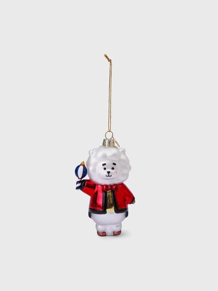 [Family Sale] BT21 VONDELS RJ ORNARMENT porte-clés RJ alpaga Jin BTS, accessoire K-pop officiel LINE FRIENDS, fond clair.