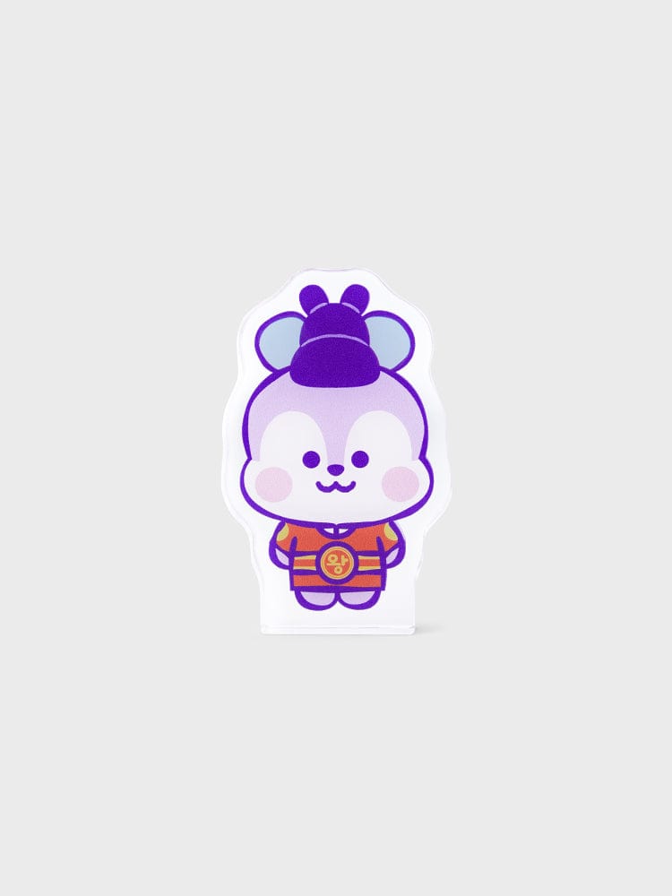 BT21 MANG BABY MINI ACRYLIC STAND K-EDITION ver.2, stand acrylique de papeterie LINE FRIENDS, poney masqué J-Hope