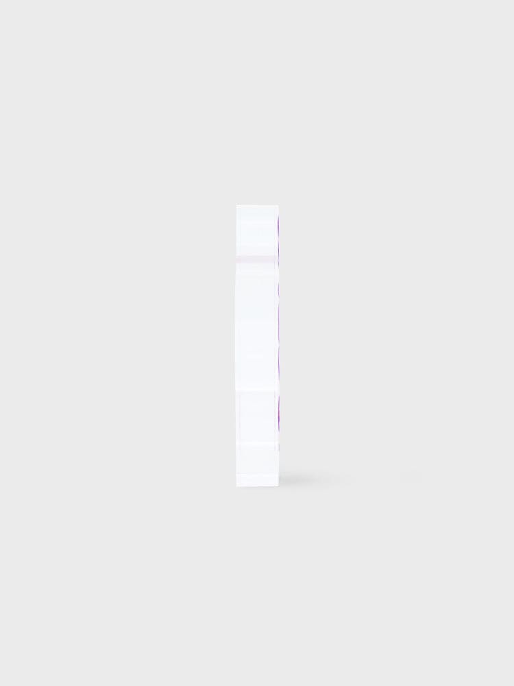 BT21 RJ BABY MINI ACRYLIC STAND K-EDITION ver.2 : support acrylique RJ, papeterie LINE FRIENDS sur fond clair.