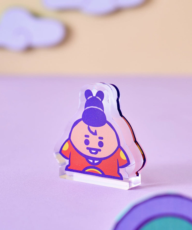BT21 SHOOKY BABY MINI ACRYLIC STAND K-EDITION ver.2 : support acrylique SHOOKY, papeterie LINE FRIENDS, sur bureau