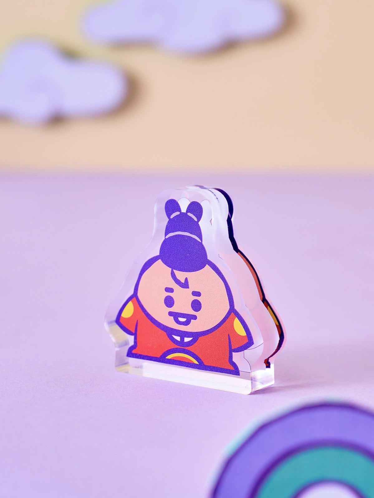 BT21 SHOOKY BABY MINI ACRYLIC STAND K-EDITION ver.2 : support acrylique SHOOKY, papeterie LINE FRIENDS, sur bureau
