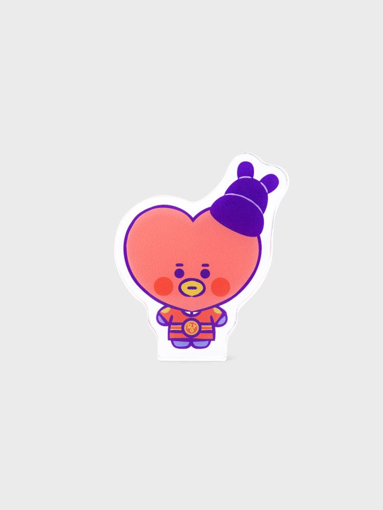 BT21 TATA BABY MINI ACRYLIC STAND K-EDITION ver.2 : mini support acrylique officiel LINE FRIENDS, personnage TATA au look mignon