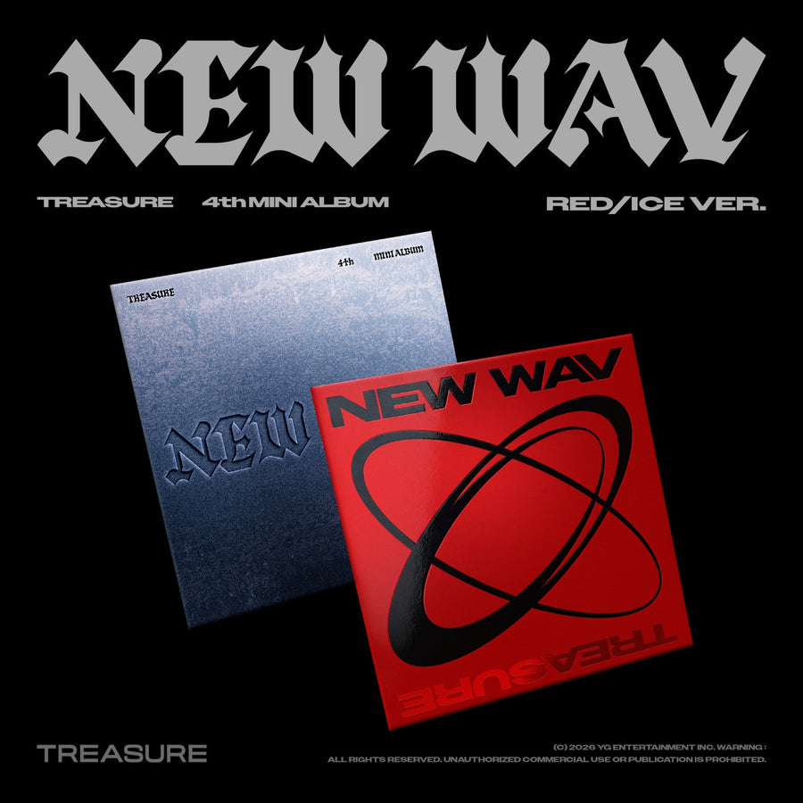 TREASURE - 4th MINI ALBUM [NEW WAV] RED/ICE VER. (Set of 2) - Album Kpop