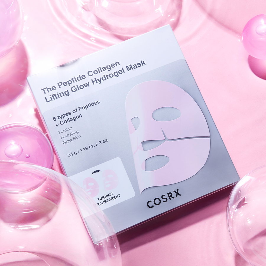 COSRX The Peptide Collagen Lifting Glow Hydrogel Mask - 3 sheets