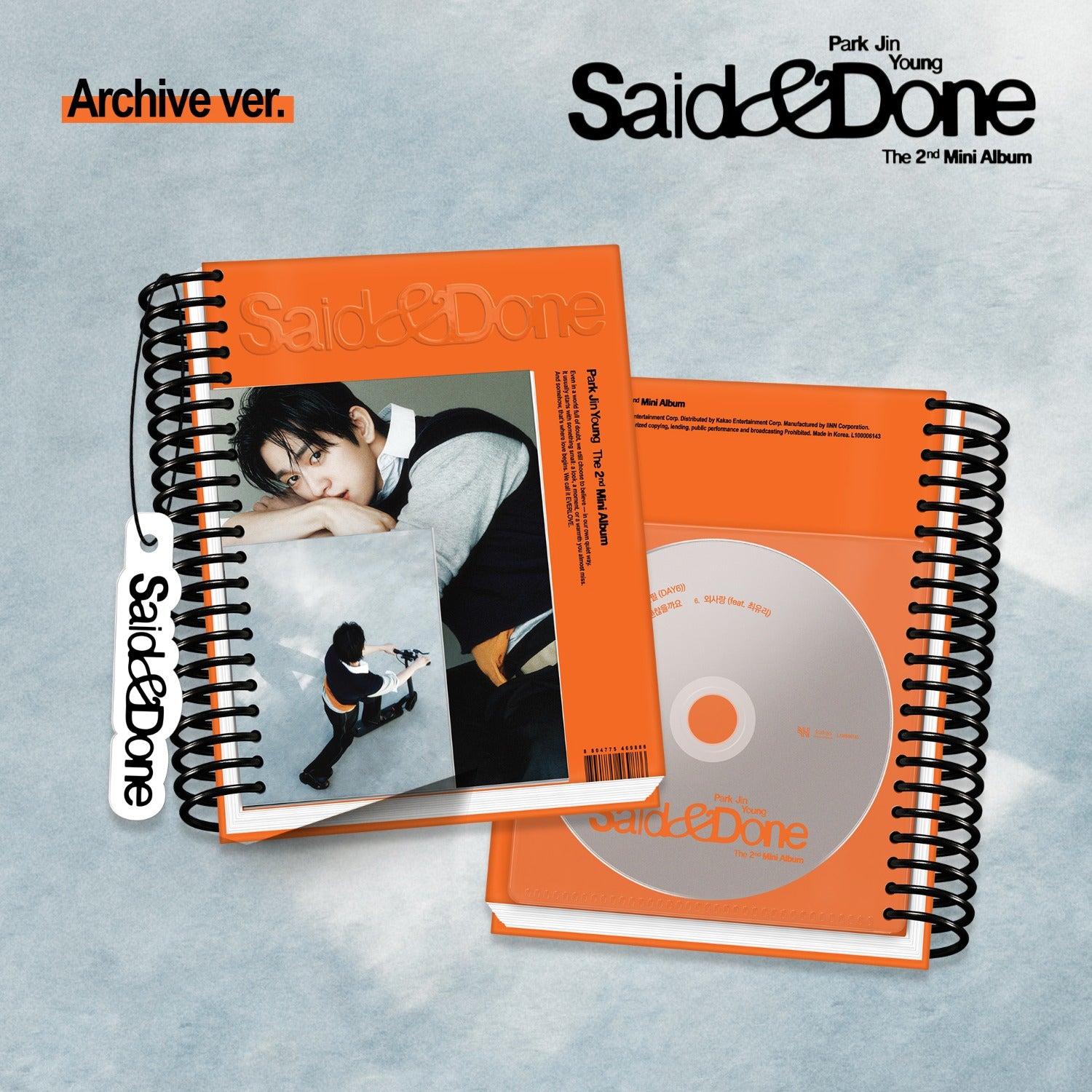 PARK JINYOUNG - 2nd Mini Album [Said & Done] (Archive ver.) - Album Kpop Ma Petite Corée